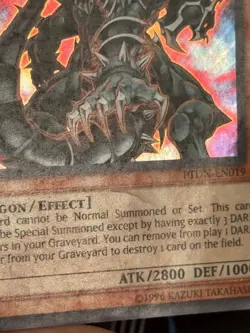 Yugioh Dark Armed Dragon PTDN-EN019 Secret Rare MP - Image 4