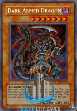 Yugioh Dark Armed Dragon PTDN-EN019 Secret Rare LP/NM - Image 1