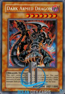 Yugioh Dark Armed Dragon PTDN-EN019 Secret Rare LP/NM - Image 3