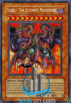 Yugioh Yubel - The Ultimate Nightmare PTDN-EN008 1st Edition Secret Rare NM - Image 1