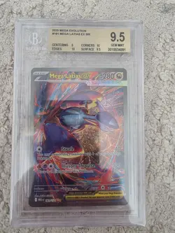 2025 POKEMON MEGA EVOLUTION SPECIAL ILLUSTRATION RARE MEGA LATIAS EX SIR BGS 9.5 - Image 1