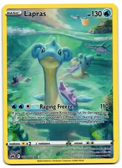 Lapras GG05/GG70 - 🌊 Crown Zenith Galarian Gallery Pokemon TCG Holo 🖤 - LP - Image 1