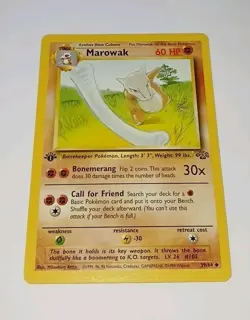 1st Edition MAROWAK 39/64 Jungle - Vintage Pokemon NM 🌟 Unplayed Wizards 1999 - Image 1