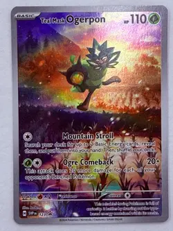 Teal Mask Ogerpon 123 Holo Promo Scarlet & Violet Promo Pokemon NM - Image 1