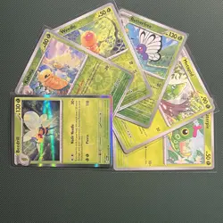 Caterpie Metapod Butterfree Weedle Kakuna Beedrill Lot Pokemon TCG - Image 2