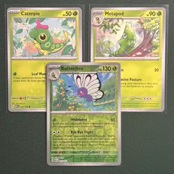Caterpie Metapod Butterfree Weedle Kakuna Beedrill Lot Pokemon TCG - Image 4