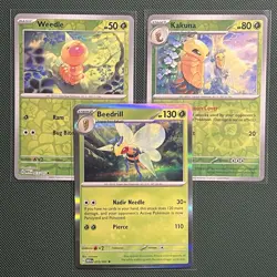 Caterpie Metapod Butterfree Weedle Kakuna Beedrill Lot Pokemon TCG - Image 5