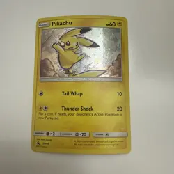 Pikachu Holo Swirl Pokemon Sun & Moon Black Star Promo #SM98 - Image 1