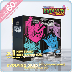 SEALED Evolving Skies ETB – Pokemon TCG Official ENG Elite Trainer Box New 2021 - Image 1
