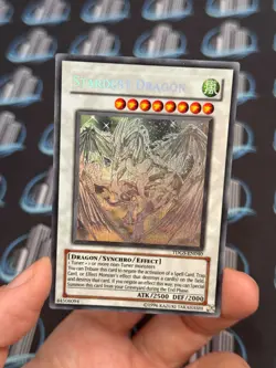 Yugioh Stardust Dragon TDGS-EN040 Ghost Rare Unlimited Edition MP - Image 3