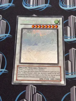 Yugioh Stardust Dragon TDGS-EN040 Ghost Rare Unlimited Edition MP - Image 4