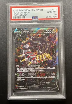 PSA 10 Giratina V Lost Abyss Japanese Sword & Shield Full Art #111 - Image 1
