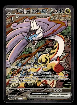 Raging Bolt ex 166/131 Illustration Rare Prismatic Evolution Pokemon Card - Image 1