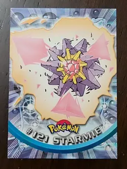 MP! #121 Starmie - Topps TV Animation Series 3 - Pokemon Card 2000 Blue Logo - Image 1