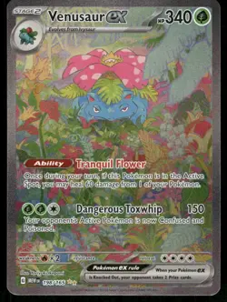 Pokemon Cards Venusaur ex 198/165 151 Special Illustration Rare NM *3 - Image 1