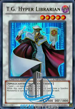 Yugioh T.G. Hyper Librarian JUMP-EN051 Ultra Rare Limited Edition - Image 1