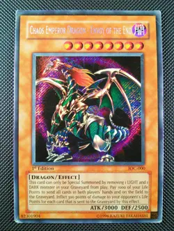 Chaos Emperor Dragon - Envoy of the End IOC-000 1st Edition Secret Rare YuGiOh - Image 1