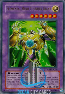 Yugioh Elemental Hero Thunder Giant TLM-EN036 Ultra Rare Unlimited Near Mint - Image 3