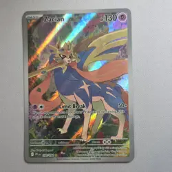 Pokemon TCG Zacian 100/094 Me02: Phantasmal Flames Illustration Rare Basic Holo - Image 1