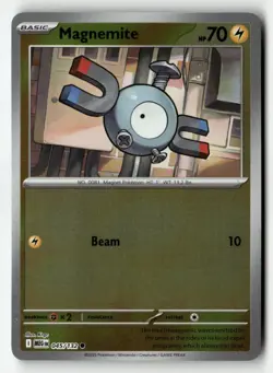 Magnemite 045/132 Common Mega Evolution Pokemon Reverse Holo Near Mint - Image 1