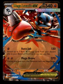 Mega Lucario ex 113/217 ASC ME: Ascended Heroes Pokemon Near Mint - Image 1