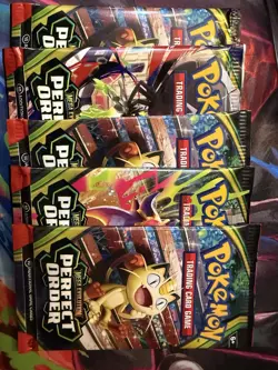 Pokemon TCG Mega Evolution Perfect Order Booster Pack English - Image 1