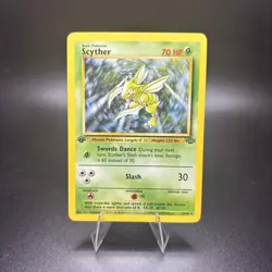 Vintage Pokemon TCG Scyther 1st Edition Jungle Non-Holo 26/64 Near Mint NM -c - Image 1