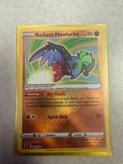 Radiant Hawlucha - 081/189 - Pokemon Astral Radiance Radiant Rare Card NM - Image 1