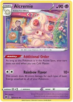 x4 Alcremie - 071/172 - Rare Pokemon SS09 Brilliant Stars M/NM - Image 1