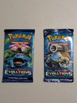 Pokemon XY Evolutions Booster Pack Lot (2) Blastoise & Venusaur Artwork_Sealed - Image 2