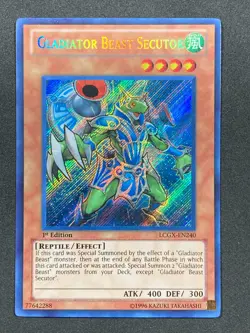Yugioh Gladiator Beast Secutor LCGX-EN240 Secret Rare 1st Ed - VLP - Image 1