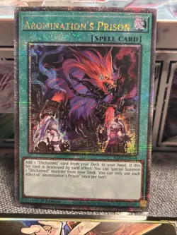 Yu-Gi-Oh! Abomination's Prison 1st Ed. QCRRare - RA02-EN064 NM - Image 3
