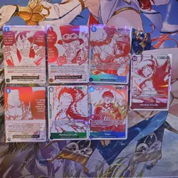 One Piece 3rd Anniversary Treasure Pack Campaign Foil Promo Set of 7 English - Image 1