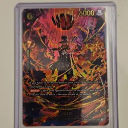 One Piece CCG Sabo PRB02-014 Special Foil 6000 Power Character Card - Image 1