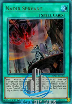 Yugioh Nadir Servant RA01-EN062 Ultimate Rare Near Mint 1st Edition - Image 1