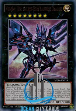 Yugioh Number 107: Galaxy-Eyes Tachyon Dragon MP14-EN024 Ultra Rare 1st Edition - Image 1