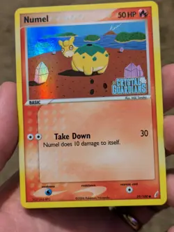 Pokemon Card - Numel Crystal Guardians 59/100 Common Reverse Holo Stamped LP - Image 1