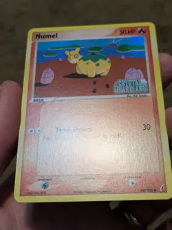 Pokemon Card - Numel Crystal Guardians 59/100 Common Reverse Holo Stamped LP - Image 2