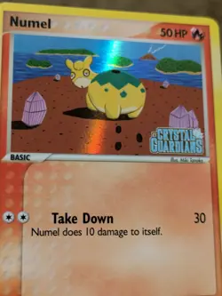 Pokemon Card - Numel Crystal Guardians 59/100 Common Reverse Holo Stamped LP - Image 3