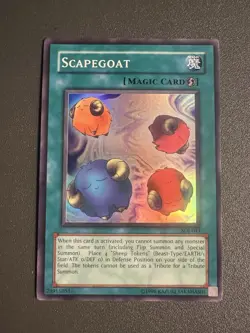 Yugioh Scapegoat SDJ-041 Super Rare HP/Damaged - Image 1