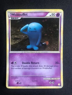 Wobbuffet Holo 13/123 Ultra Rare HeartGold & SoulSilver Pokemon Card 2010 - EX - Image 1