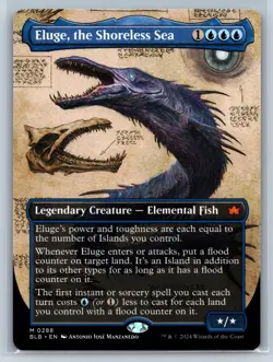 ELUGE, THE SHORELESS SEA (BORDERLESS) 288 BLOOMBURROW MAGIC: THE GATHERING NM - Image 1