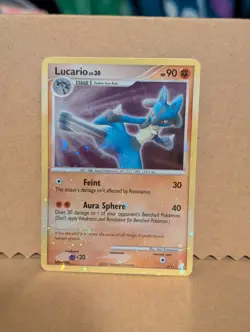 Pokemon Lucario Lv.30 3/11 DP Trainer Kit Stage 1 90 HP English 2007 Regular - Image 1
