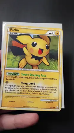 Pokemon TCG Pichu Heartgold & Soulsilver 28/123 Regular Rare PL - Image 2