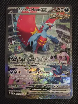 Roaring Moon EX 251/182 Paradox Rift Special Illustration Rare Card Pokemon NM+ - Image 1