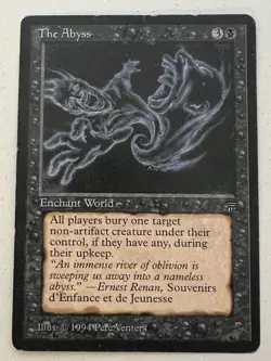 Magic the Gathering MTG Legends The Abyss MP damaged (Beta Bob) - Image 1
