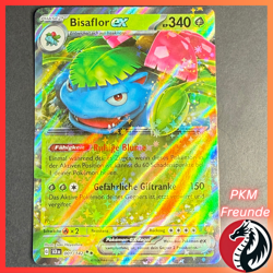 Bisaflor EX 001/142 SCR 🟢NM 🇩🇪Deutsch Pokemon Stellarkrone - Image 1
