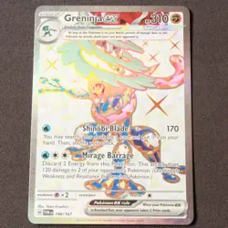 Greninja ex 198 NM Pokemon SV06: Twilight Masquerade Ultra Rare Holofoil - Image 1