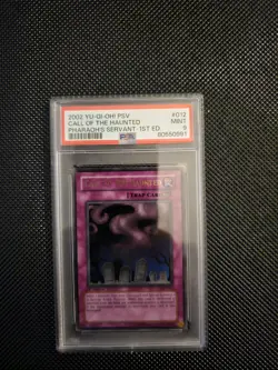 G2U Yugioh Call of the Haunted PSV012 Ultra Rare 1st Edition PSA Graded 9 MINT - Image 1