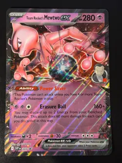 Team Rocket's Mewtwo ex 205 Promo Pokemon Oversized Jumbo - Image 1